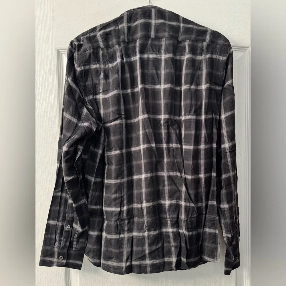 Mango MNG Men's REGULAR-FIT WINDOWPANE SHIRT 100% Viscose